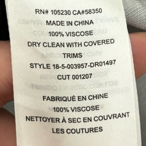 Equipment Ravena Silk Blend Stripe Belted Collarless Shirt Dress Womens Sz Large - Picture 8 of 8